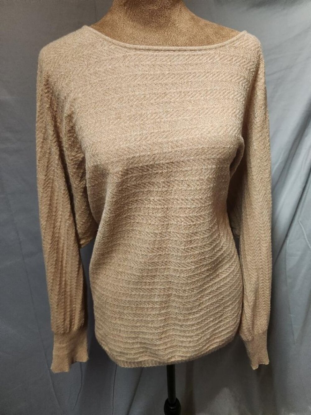 NWT Womens Cyrus Textured Toffee Knit Sweater Sz XL MSRP $80